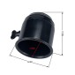 50mm Black Plastic Car Truck Tow Ball Cover Cap Towing Hitch Trailer Towball Protection