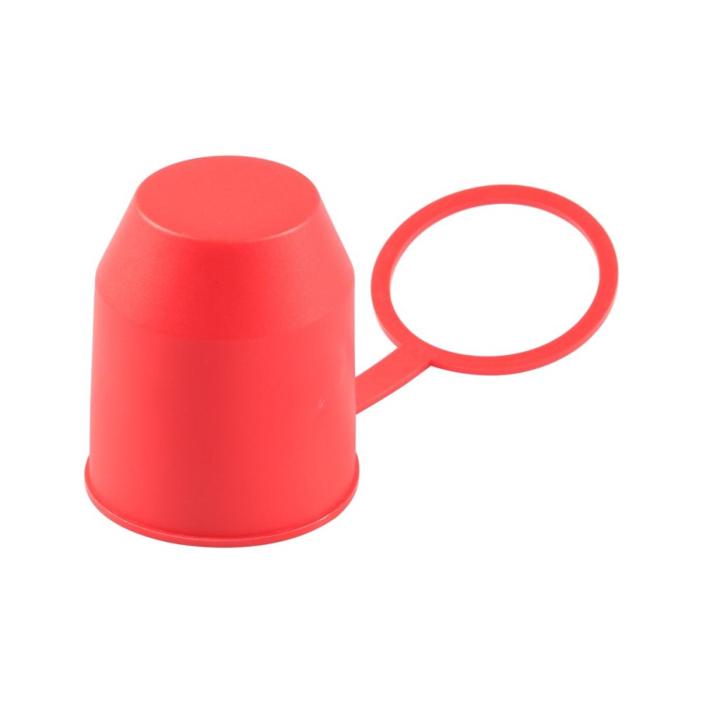 50mm Plastic Car Truck Tow Ball Cover Cap Towing Hitch Trailer Towball Protection (Red)