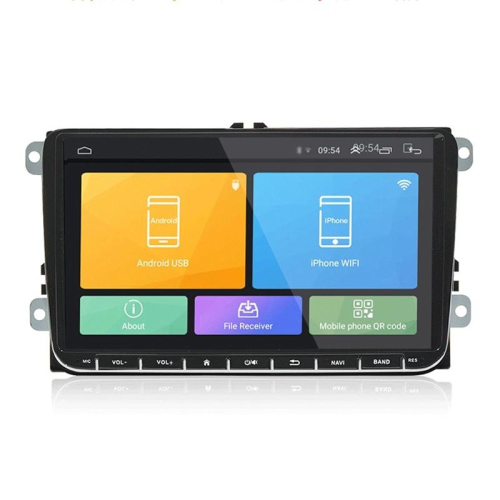 CKVW92 HD 9 inch 2 Din Android 6.0 Car MP5 Player GPS Navigation Multimedia Player Bluetooth Stereo Radio for Volkswagen, Support FM & Mirror Link, Europe Map Version