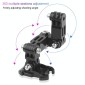 Cycling Helmet Adhesive Multi-Joint Arm Fixed Mount Set with J-Hook Buckle Mount & Screw for DJI Osmo Action, GoPro HERO10 Black /9 Black / HERO8 Black /7 /6 /5 /5 Session /4 Session /4 /3+ /3 /2 /1, Xiaoyi and Other Action Cameras