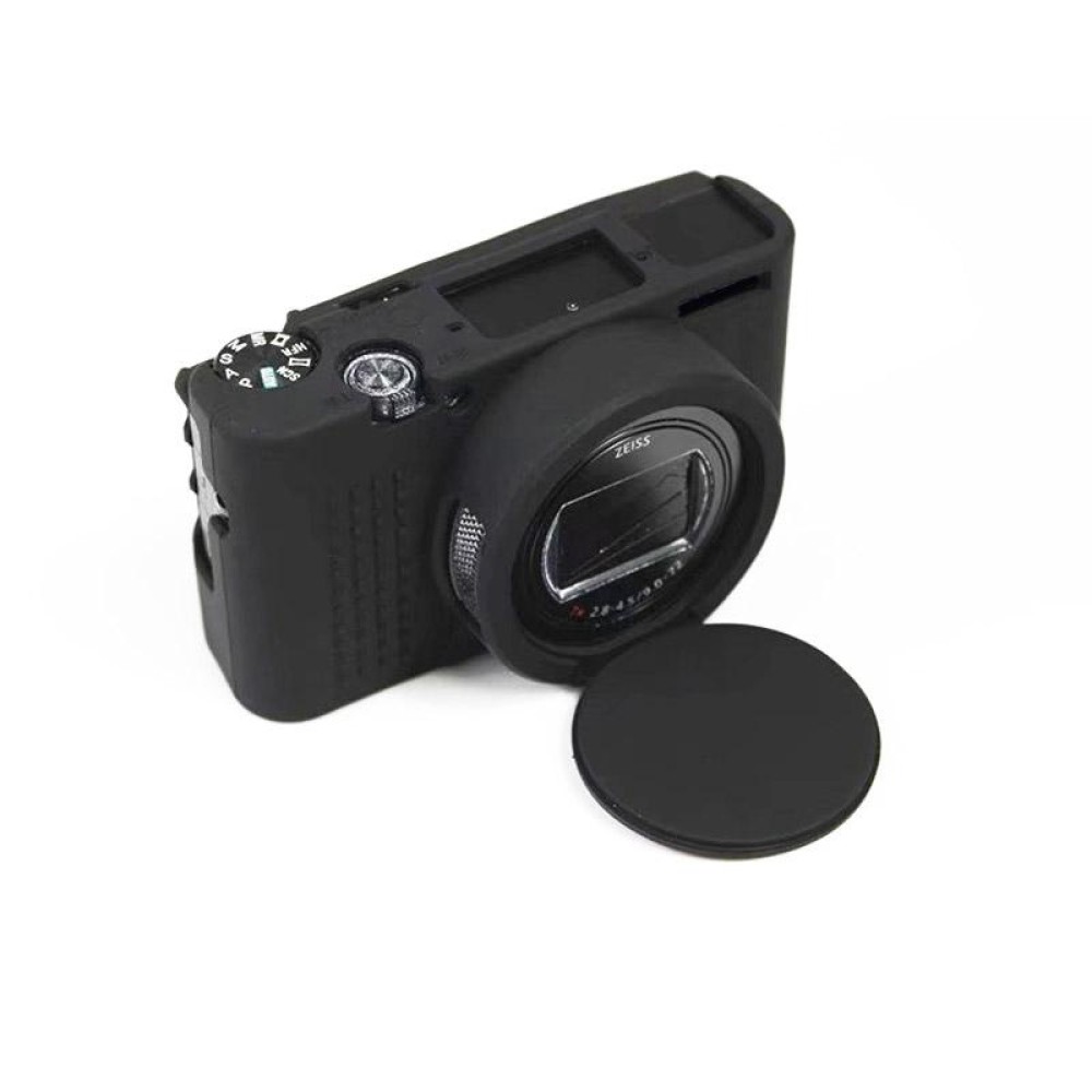 Soft Silicone Protective Case for Sony Cyber-Shot RX100 VII / RX100 M7 (Black)