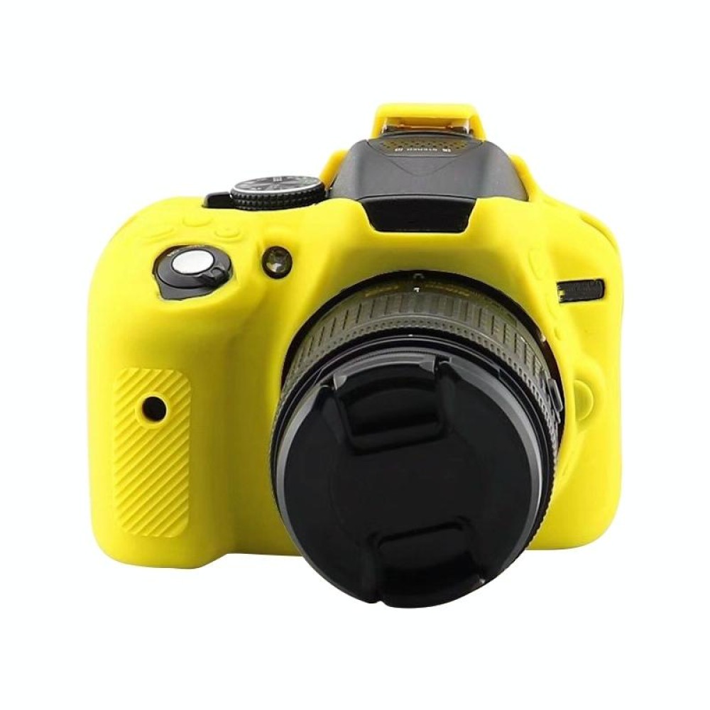 Soft Silicone Protective Case for Nikon D5300(Yellow)