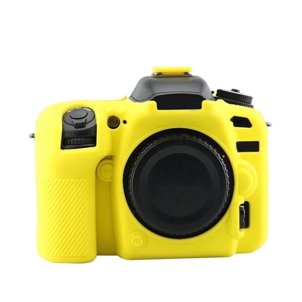 Soft Silicone Protective Case for Nikon D7500(Yellow)