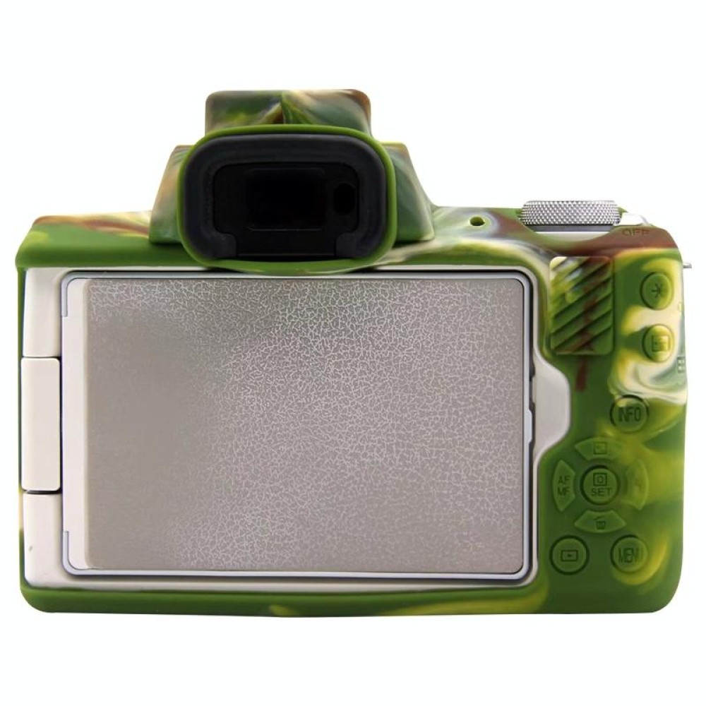 For Canon EOS M50 Mark II / M50 II Soft Silicone Protective Case(Camouflage)