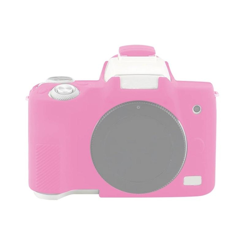 For Canon EOS M50 Mark II / M50 II Soft Silicone Protective Case(Rose Red)