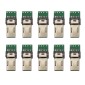 10 PCS 15-Pin USB PCB Connector Micro USB Plug Adapter for Sony Camera Data Cable