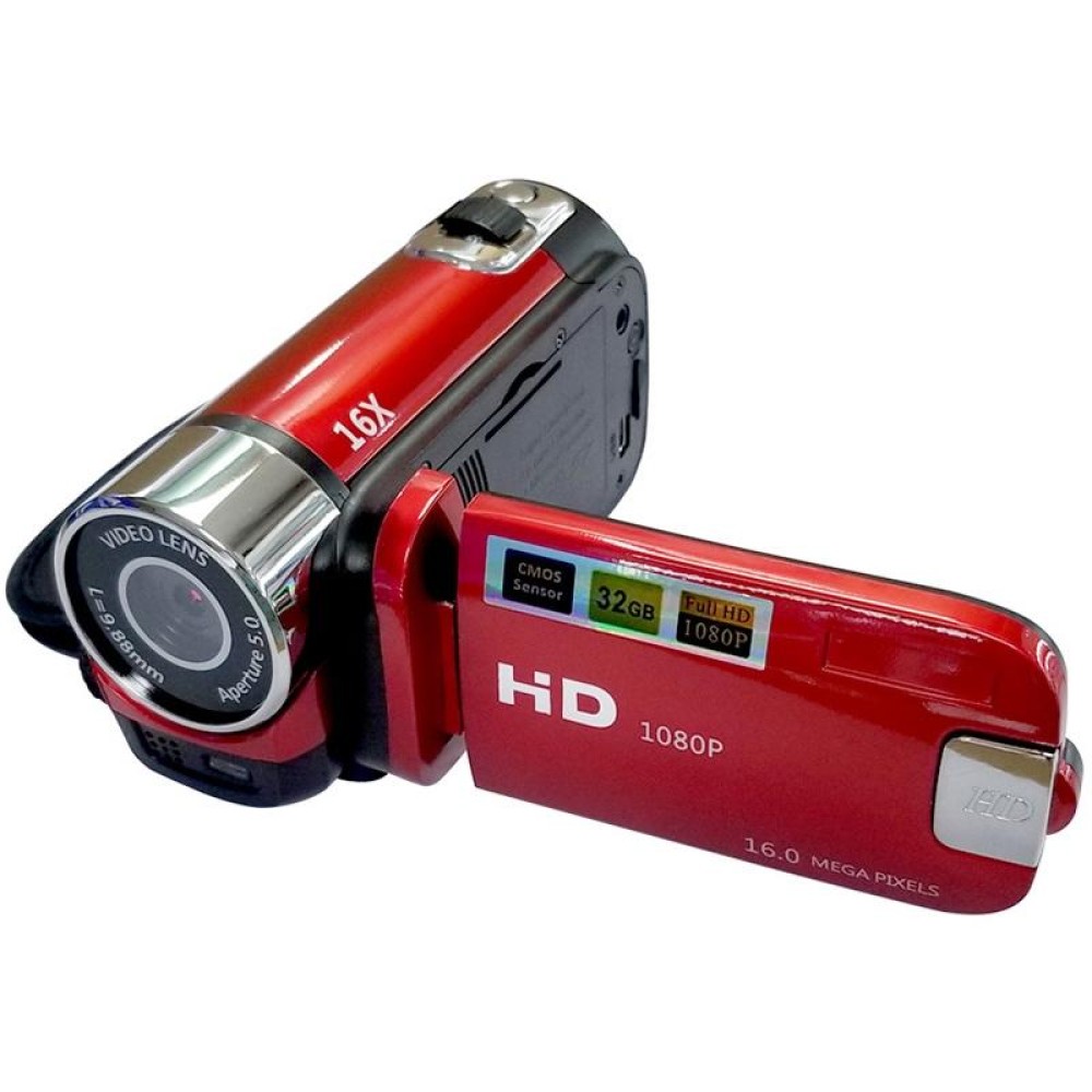 16X Digital Zoom HD 16 Million Pixel Home Travel DV Camera, AU Plug (Red)