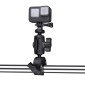 360 Rotation Adjustable Action Camera Clamp Plier Base Holder(Black)