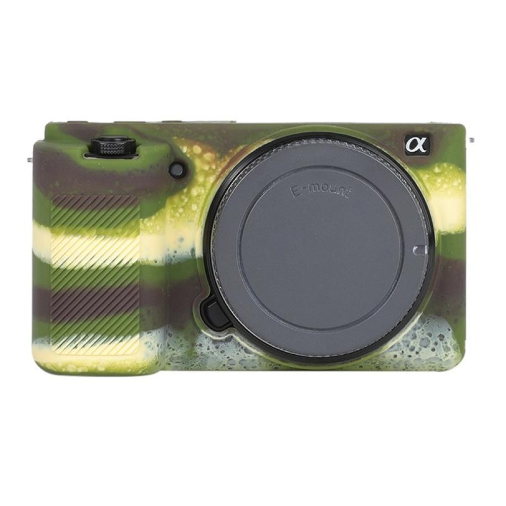For Sony ZV-E10 Soft Silicone Protective Case (Camouflage)