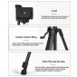 3388 1.3m Portable Phone Live Selfie Tripod DV SLR Camera Stand (Black)