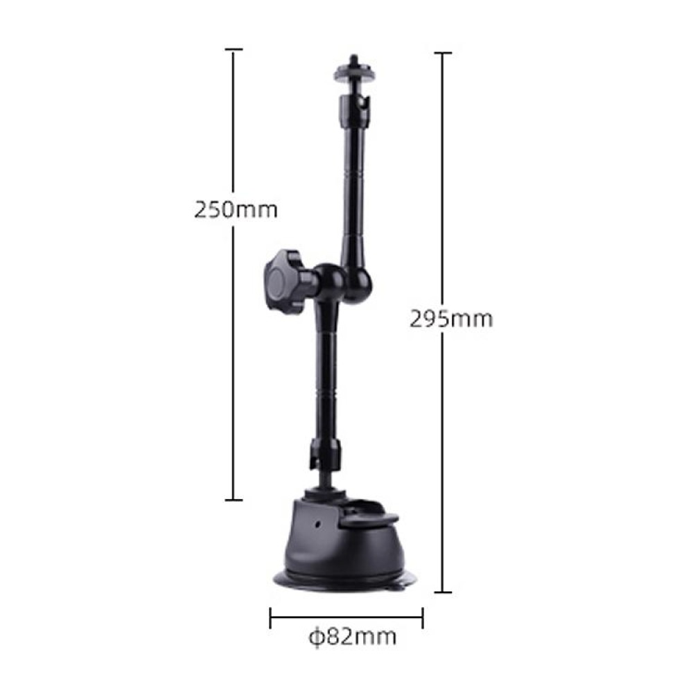 Single Suction Cup Articulating Friction Magic Arm Camera Mount (Black)