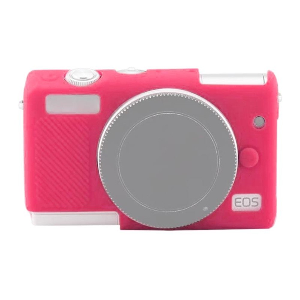 Soft Silicone Protective Case for Canon EOS M200 (Rose Red)