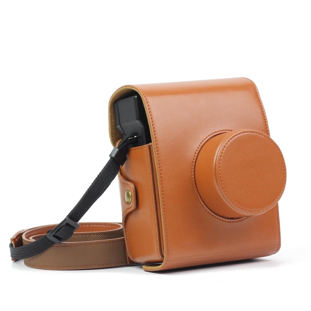 Vintage PU Leather Camera Case Bag For LOMO Automat Instax Camera (Brown)