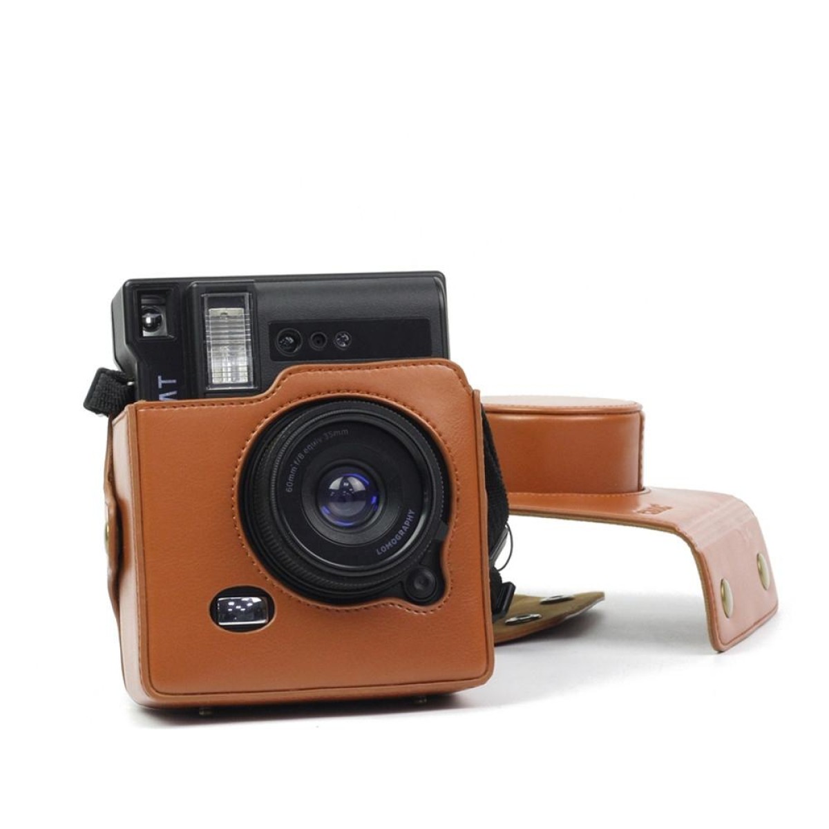 Vintage PU Leather Camera Case Bag For LOMO Automat Instax Camera (Brown)