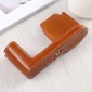 1/4 inch Thread PU Leather Camera Half Case Base for Leica TL (Typ 701) (Brown)