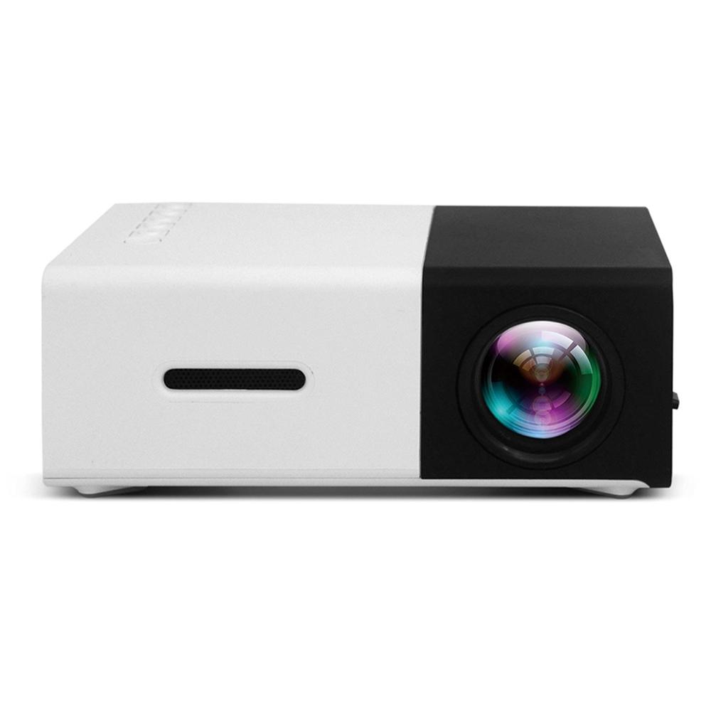 YG300 400LM Portable Mini Home Theater LED Projector with Remote Controller, Support HDMI, AV, SD, USB Interfaces, (Built-in 1300mAh Lithium battery)(Black)