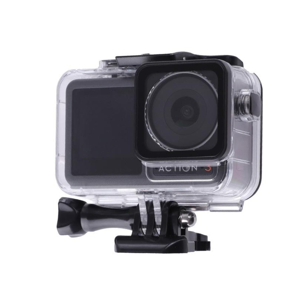 For DJI Osmo Action 3 / 4 Touch Screen 5m Underwater Waterproof Housing Diving Case (Transparent)