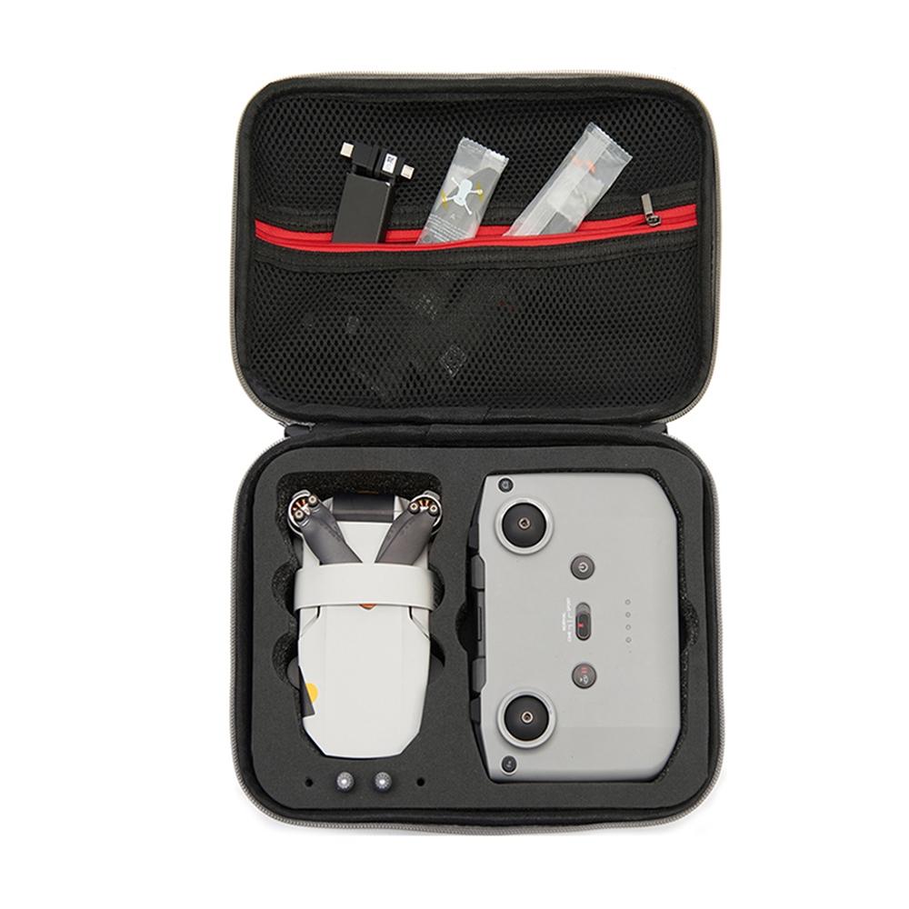 For DJI Mini 2 SE Grey Shockproof Carrying Hard Case Drone Storage Bag, Size: 24 x 19 x 9cm (Black)