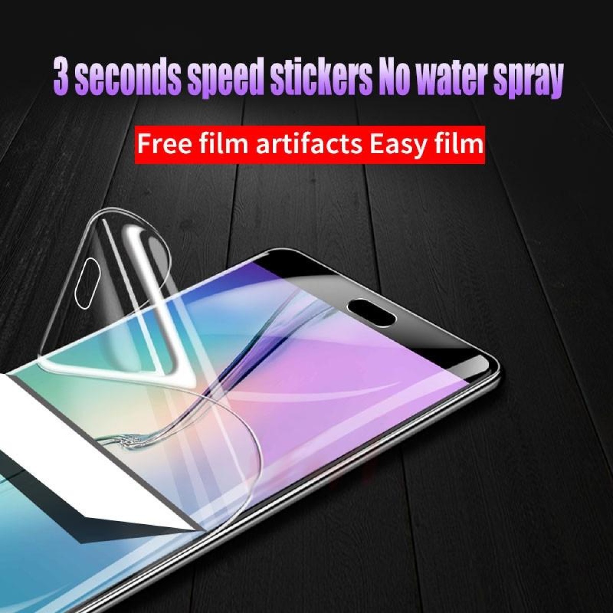 25 PCS Soft Hydrogel Film Full Cover Front Protector with Alcohol Cotton + Scratch Card for OnePlus 7
