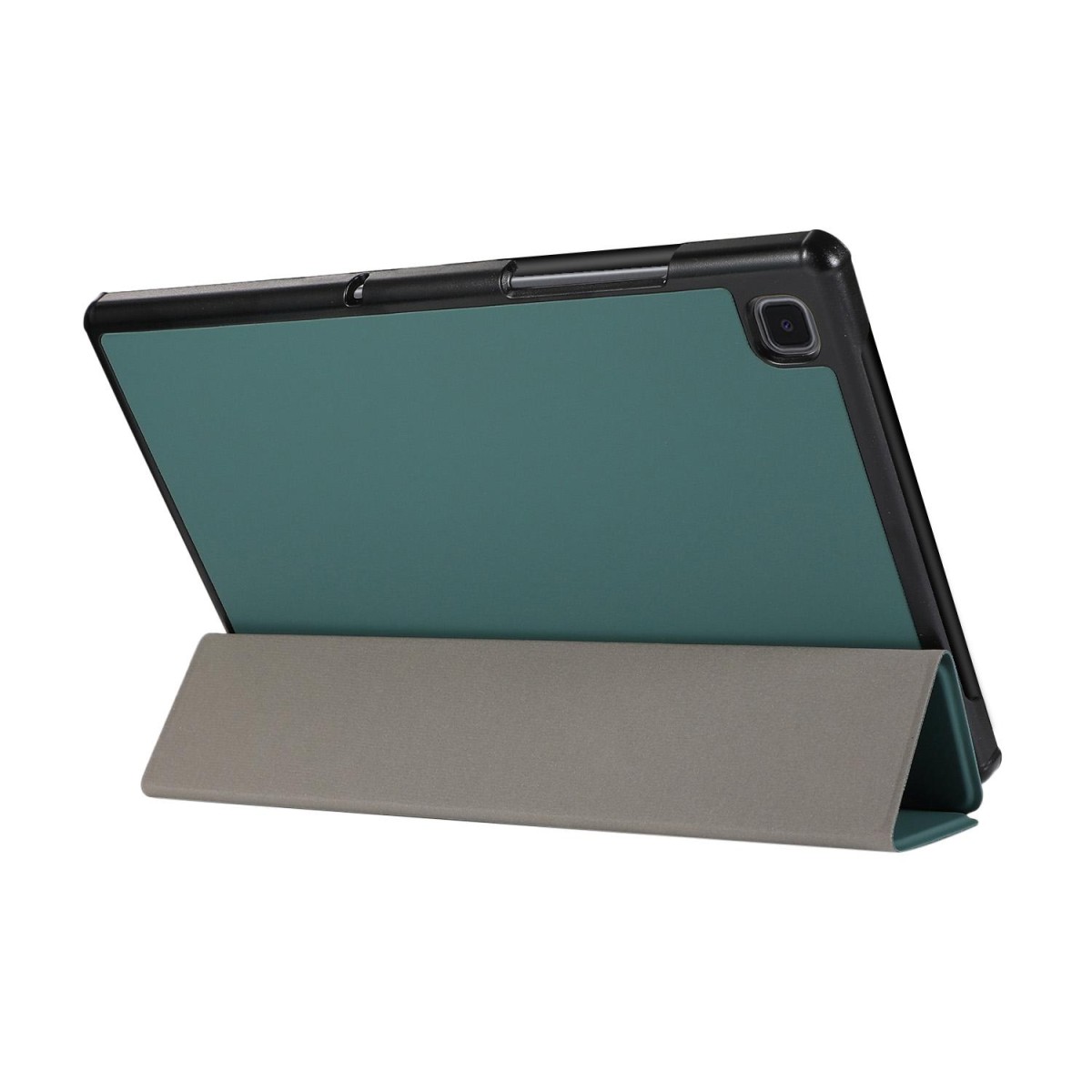3-folding Skin Texture Horizontal Flip TPU + PU Leather Case with Holder For Samsung Galaxy Tab A7 10.4(2020) T500 / T505(Green)