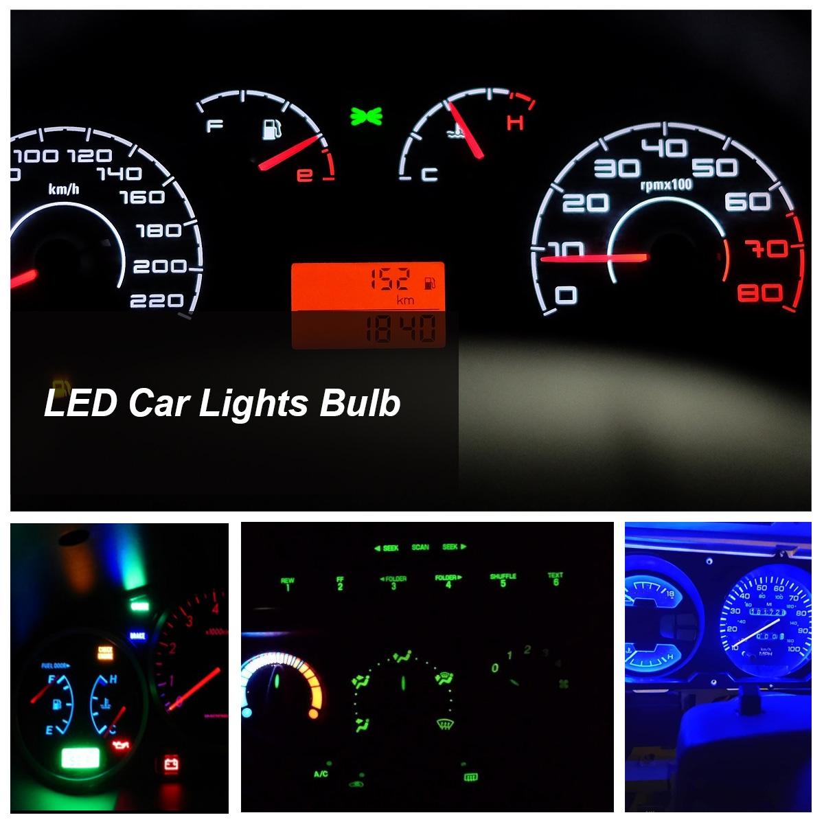 30 PCS T5 1LED SMD-5050 Car Modification LED Indicator Light Yellow Light