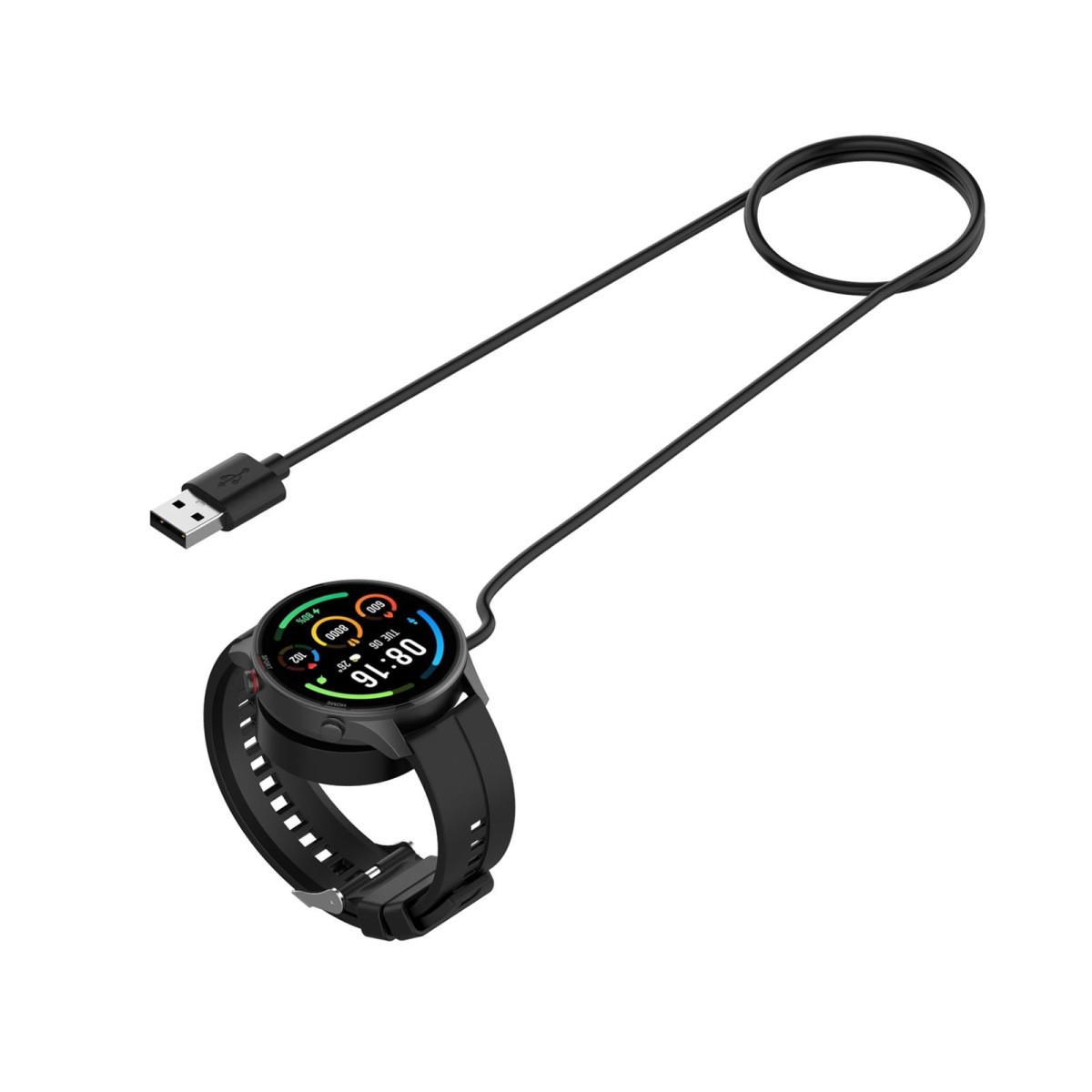 For Xiaomi Watch Color Sport USB Magnetic Charging Cable, Length: 1m(Black)