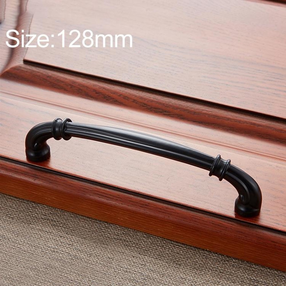 6569-128 Matte Black Peach Wood Drawer Cabinet Door Handle
