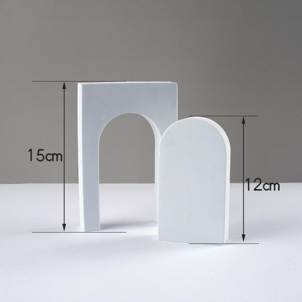 Cuboid Door Combo Kits Geometric Cube Solid Color Photography Photo Background Table Shooting Foam Props(White)