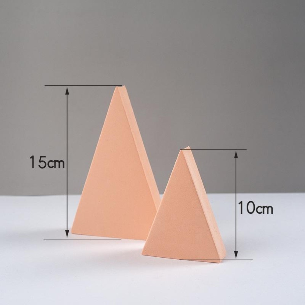 2 x Triangles Combo Kits Geometric Cube Solid Color Photography Photo Background Table Shooting Foam Props(Flesh Color)
