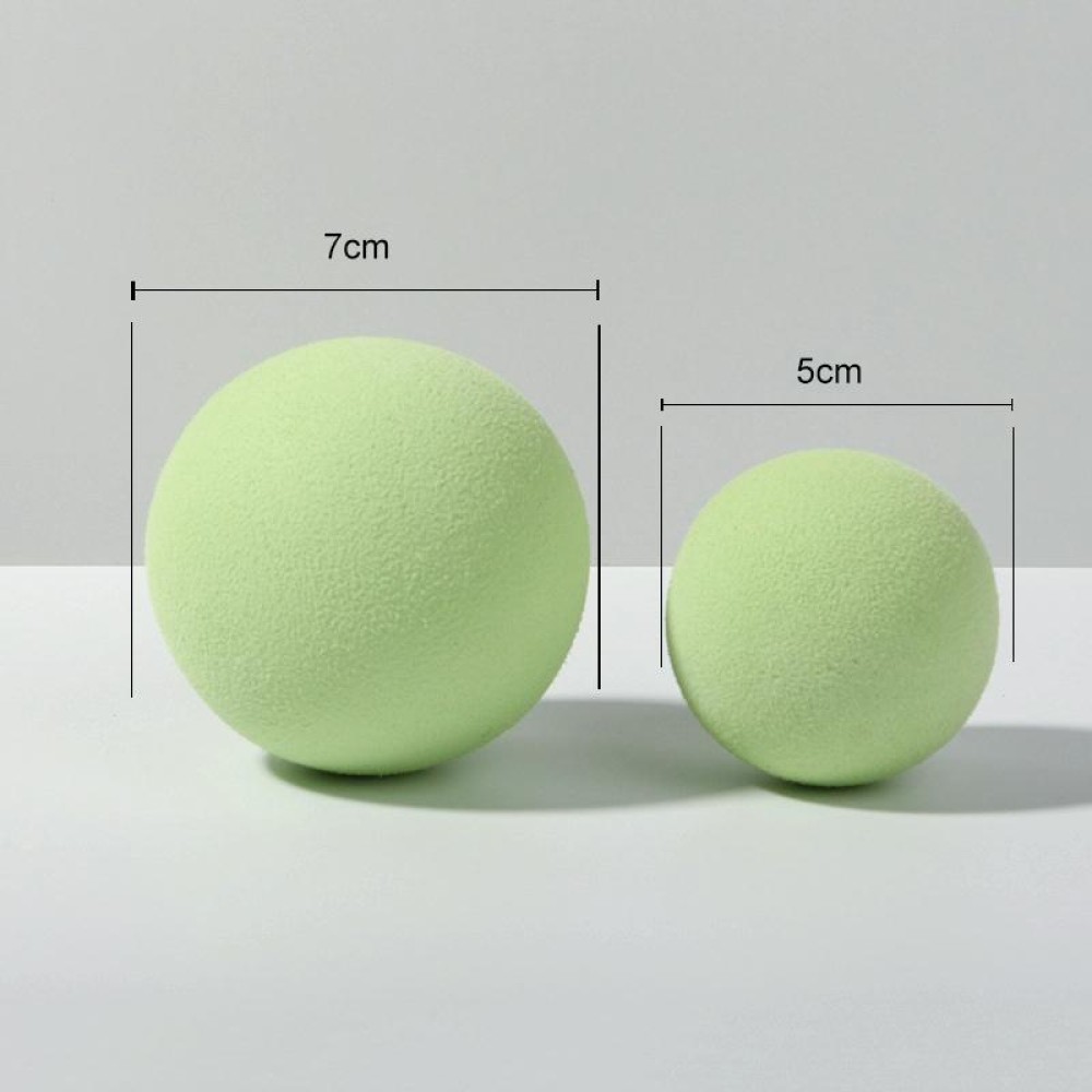 7cm Round Ball + 5cm Round Ball Geometric Cube Solid Color Photography Photo Background Table Shooting Foam Props (Green)