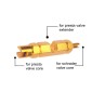 A5587 10 PCS Bicycle French Valve Core with Yellow Disassembly Tool