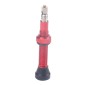 A5592 2 PCS 40mm Red French Tubeless Valve Core with Red Disassembly Tool for Road Bike