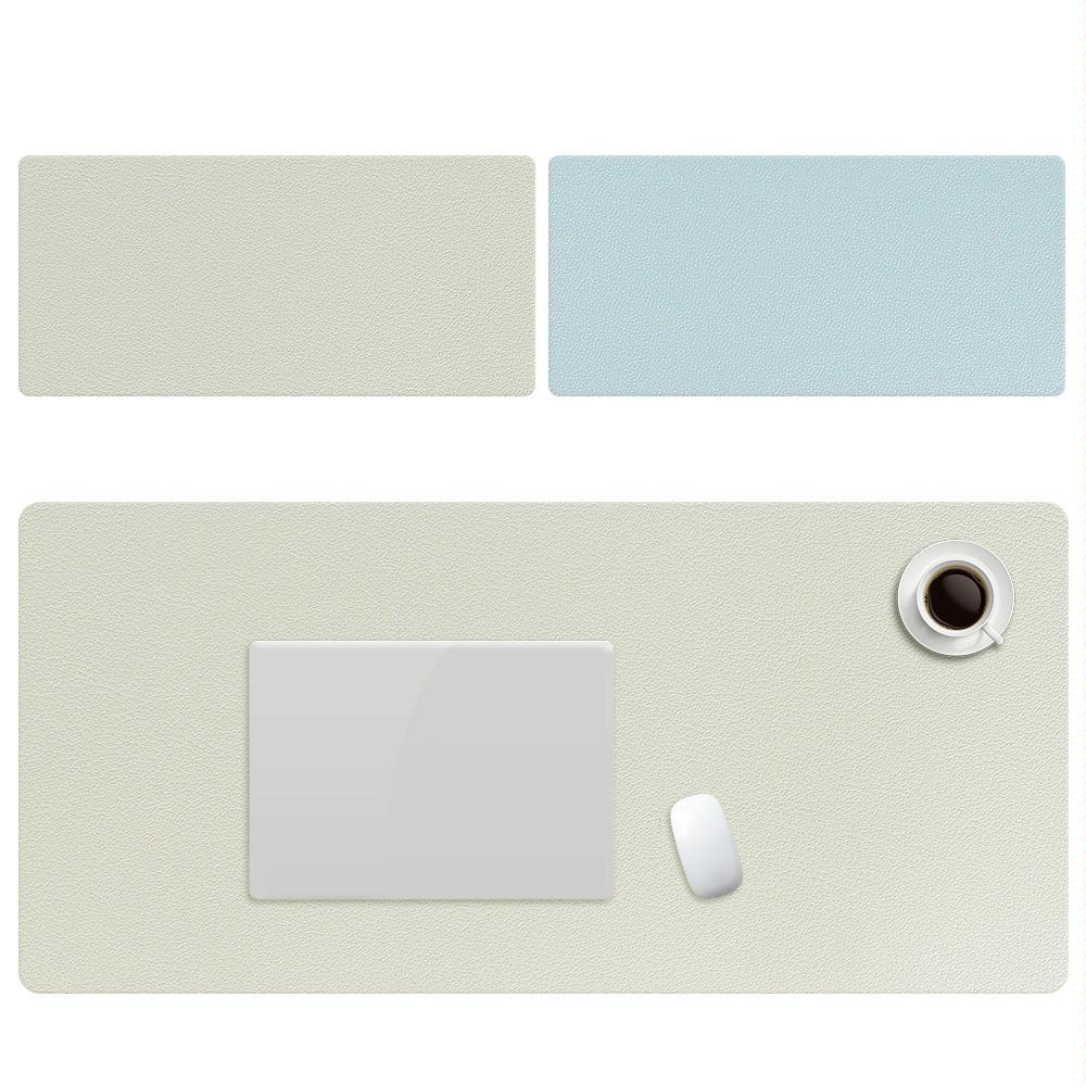 ZD01 Double-sided PU Mouse Pad Table Mat, Size: 90 x 40cm(Mint Green + Sky Blue)