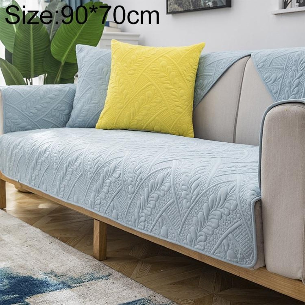 Four Seasons Universal Simple Modern Non-slip Full Coverage Sofa Cover, Size:90x70cm(Feather Dream Blue)