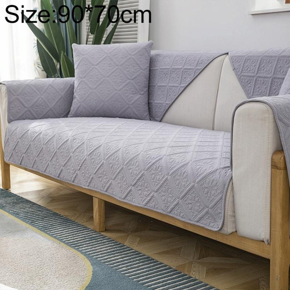 Four Seasons Universal Simple Modern Non-slip Full Coverage Sofa Cover, Size:90x70cm(Versailles Grey)