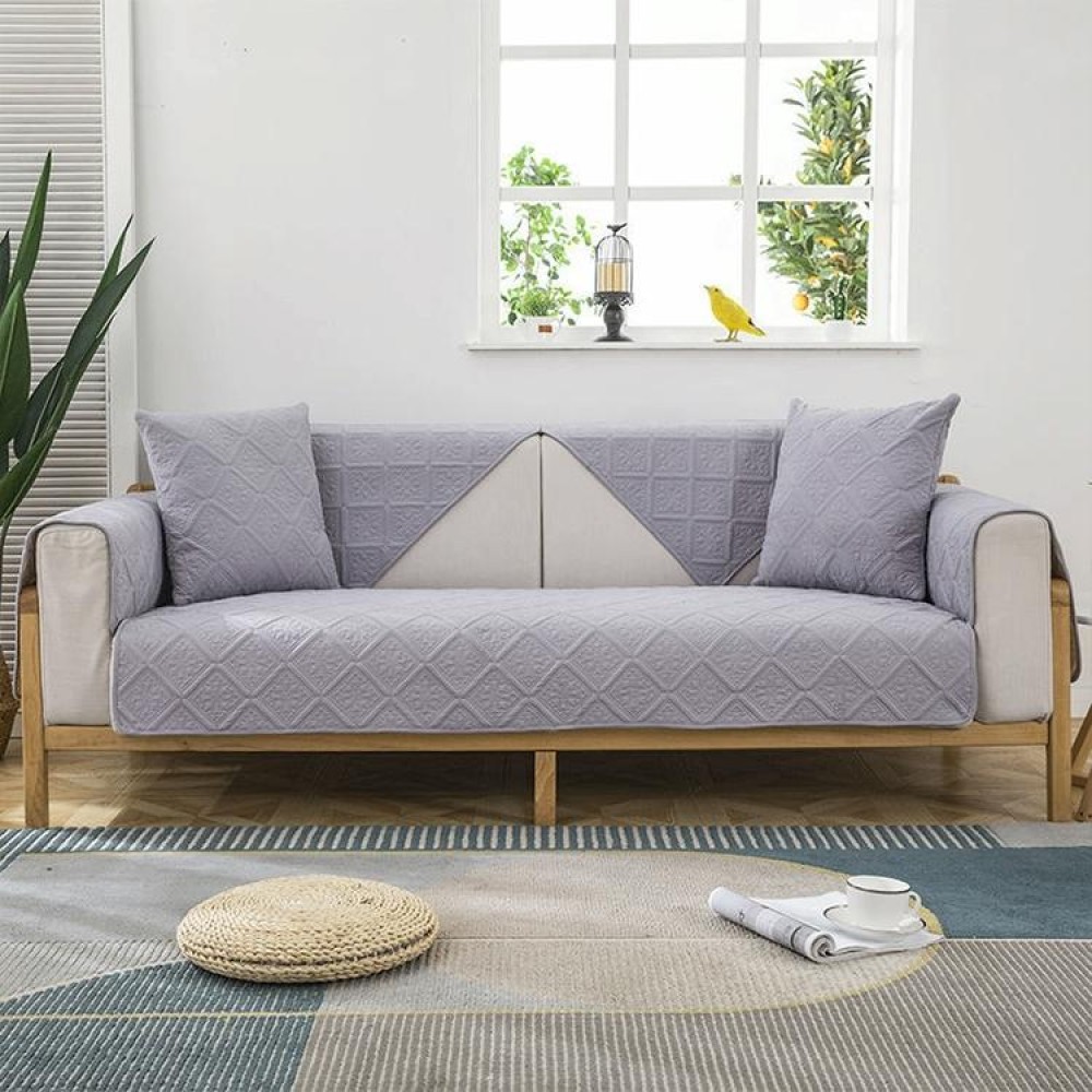 Four Seasons Universal Simple Modern Non-slip Full Coverage Sofa Cover, Size:90x70cm(Versailles Grey)