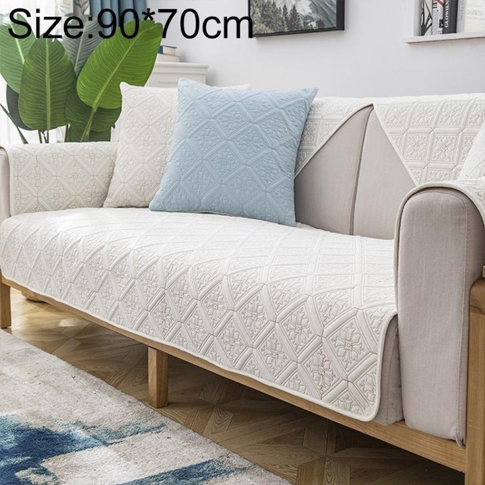 Four Seasons Universal Simple Modern Non-slip Full Coverage Sofa Cover, Size:90x70cm(Versailles Beige)