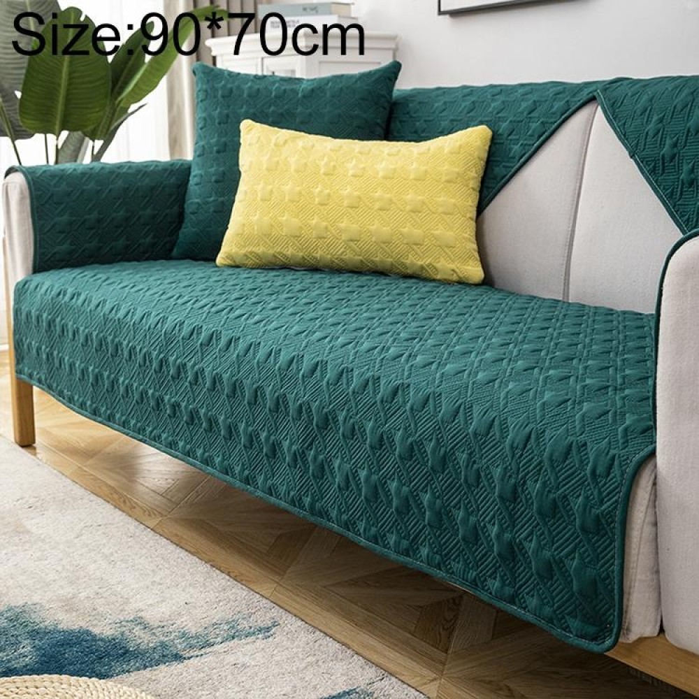 Four Seasons Universal Simple Modern Non-slip Full Coverage Sofa Cover, Size:90x70cm(Houndstooth Green)