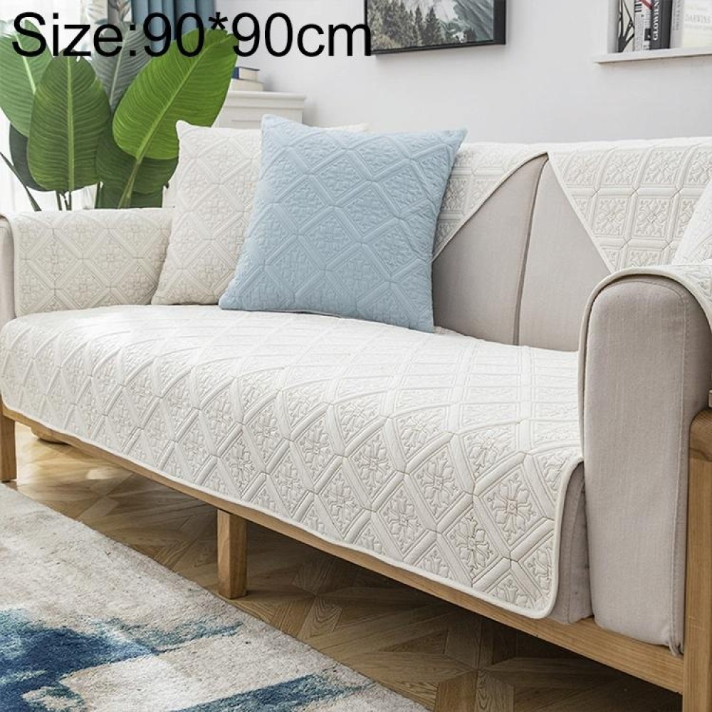Four Seasons Universal Simple Modern Non-slip Full Coverage Sofa Cover, Size:90x90cm(Versailles Beige)