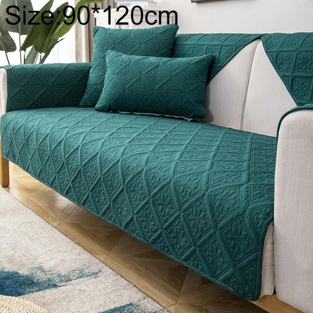 Four Seasons Universal Simple Modern Non-slip Full Coverage Sofa Cover, Size:90x120cm(Versailles Green)
