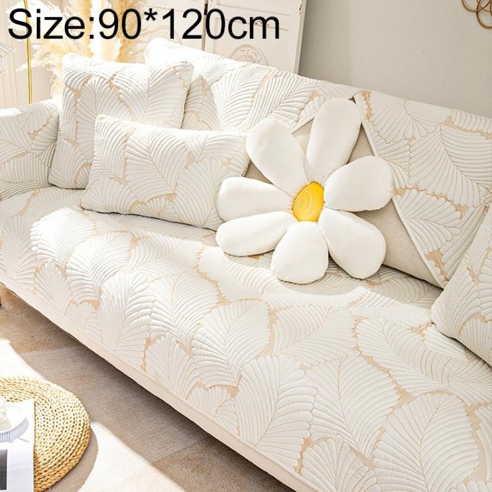 Four Seasons Universal Simple Modern Non-slip Full Coverage Sofa Cover, Size:90x120cm(Banana Leaf Beige)