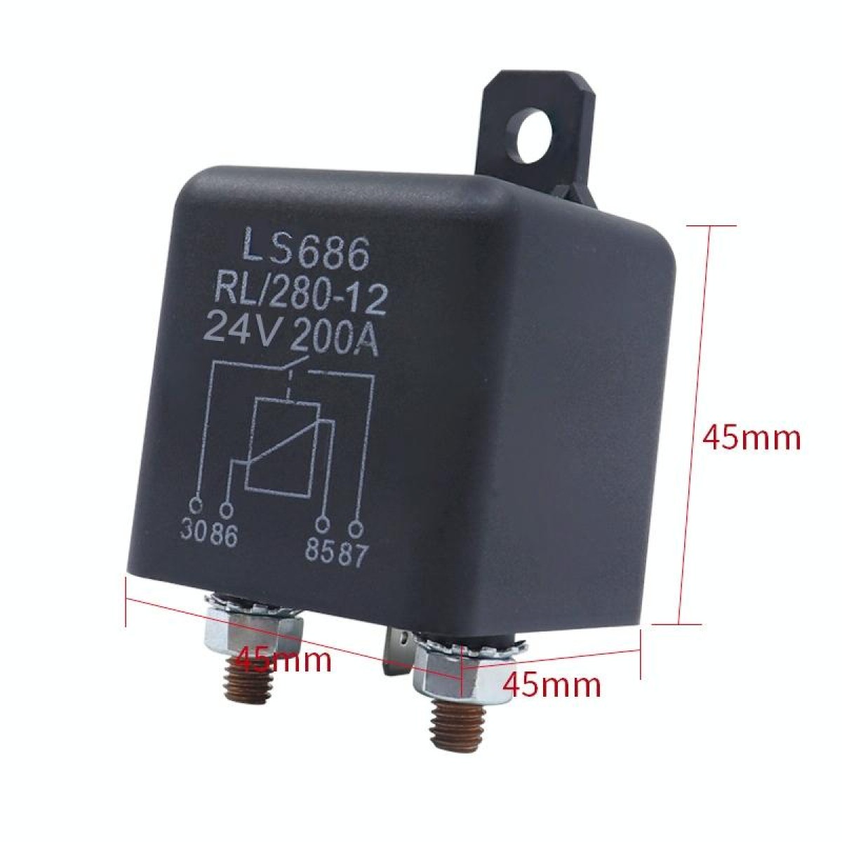 24V 1.8W Continuous Type 200A RV Modified Start Relay