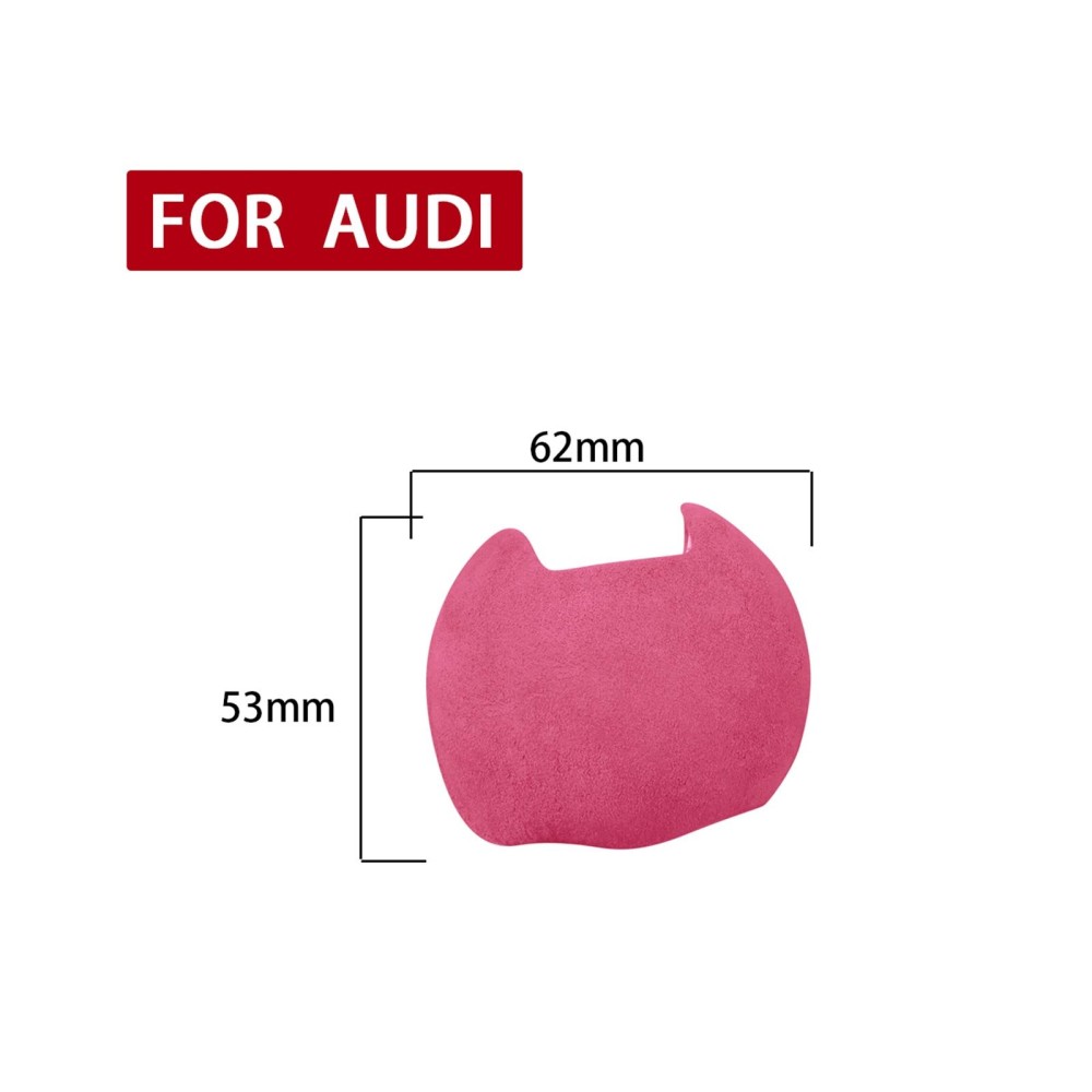 Car Suede Shift Knob Handle Cover for Audi A3(2014+) / Q2(2018+) / S3(2014+) / TT(2015+) , Suitable for Left Driving(Pink)