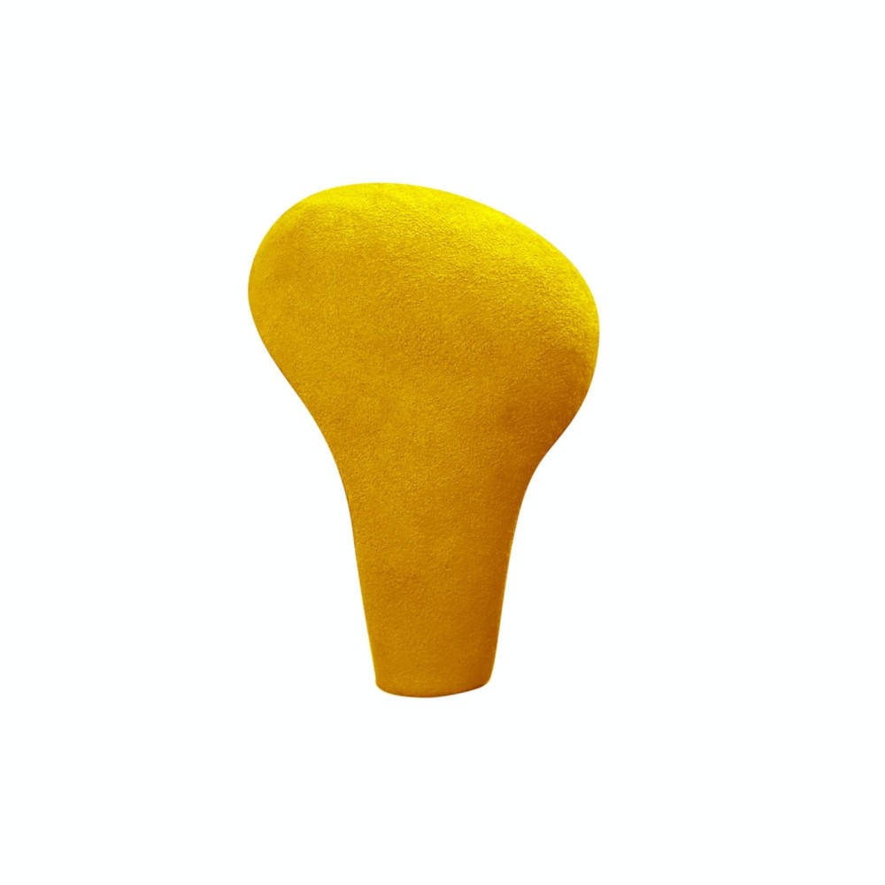 Car Suede Shift Knob Handle Cover for Audi A4(2009-2012) / A5(2008-2010) / Q5(2009-2012), Suitable for Left Driving(Yellow)