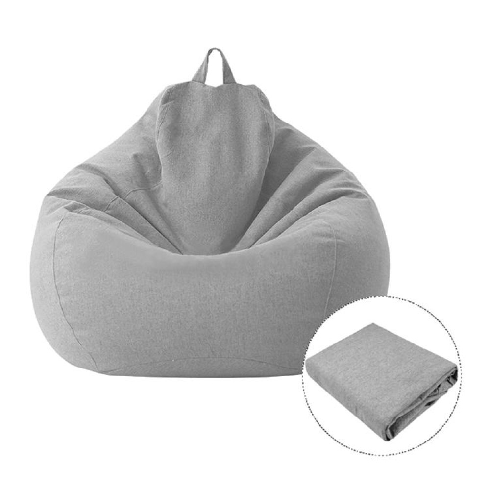 Lazy Sofa Bean Bag Chair Fabric Cover, Size:100 x 120cm(Light Gray)
