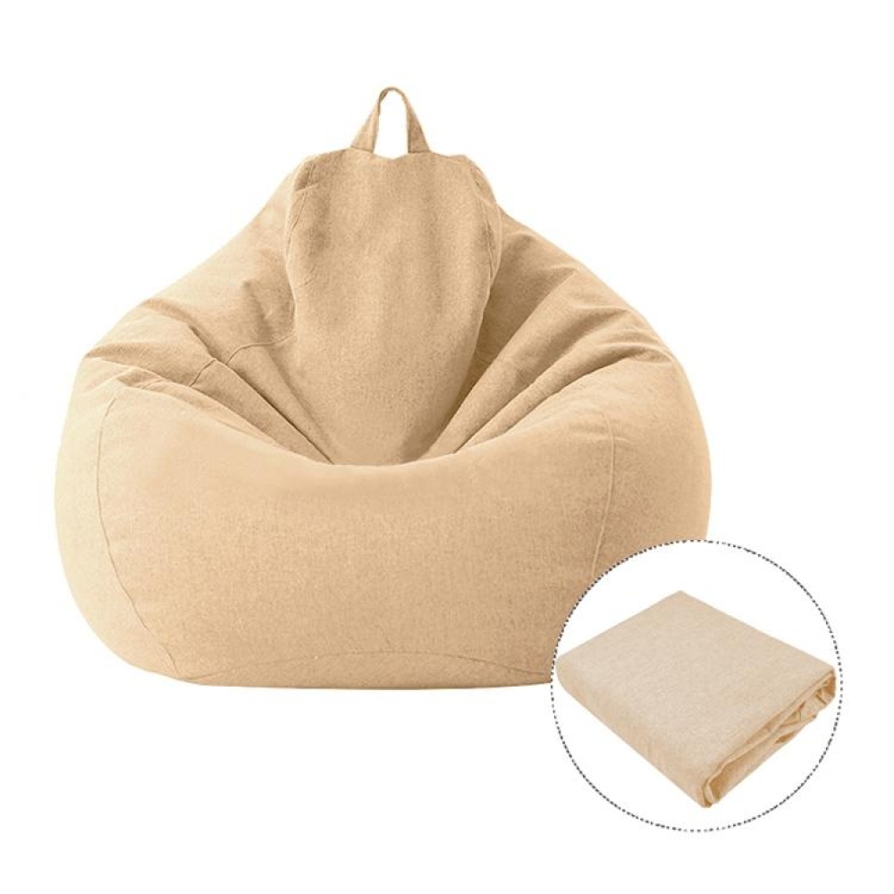Lazy Sofa Bean Bag Chair Fabric Cover, Size:100 x 120cm(Khaki)