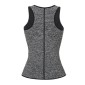 Neoprene Men Sport Body Shapers Vest Waist Body Shaping Corset, Size:XL(Grey)