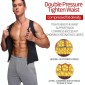 Neoprene Men Sport Body Shapers Vest Waist Body Shaping Corset, Size:XXXL(Grey)
