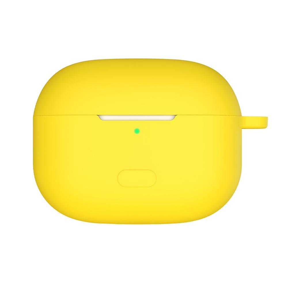 For vivo TWS 2e Anti-fall Wireless Earphone Liquid Silicone Protective Case(Yellow)