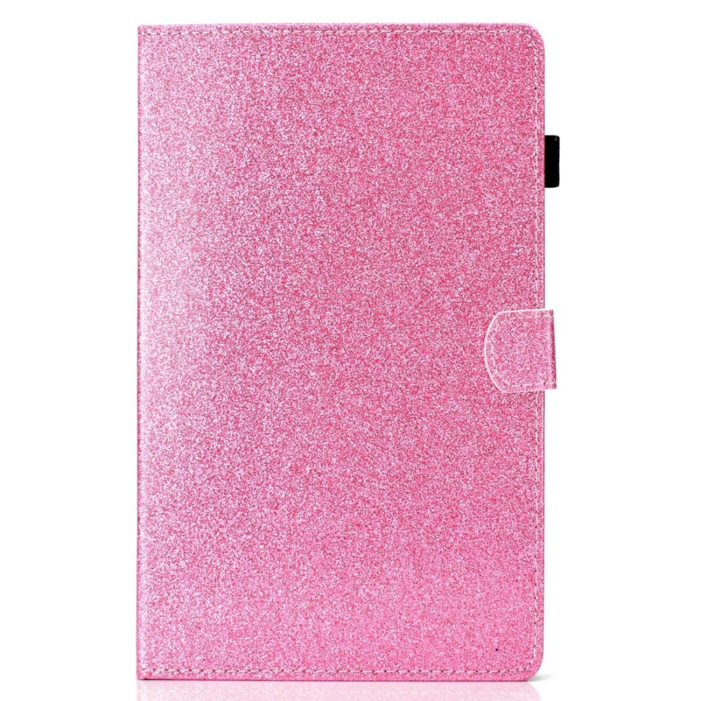 or Galaxy Tab A 10.1 (2016) T580 Varnish Glitter Powder Horizontal Flip Leather Case with Holder & Card Slot(Pink)